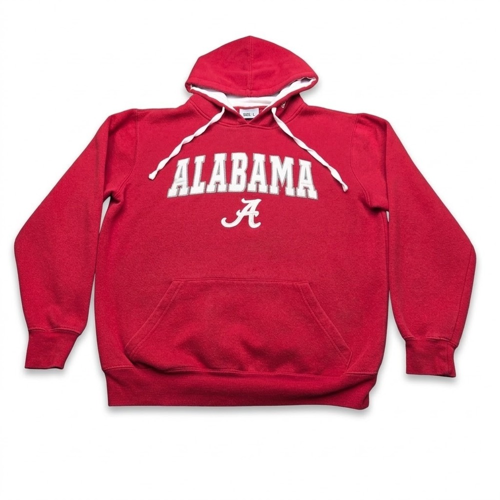 Alabama Crimson Tide Hoodie Mens M Red Stadium Athletics Embroidered Arched NCAA
